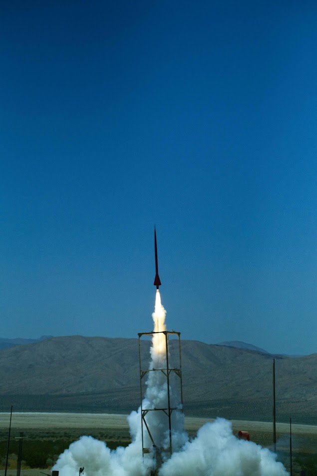 AVROS-C lifting off at Friends of Amateur Rocketry in June 2026